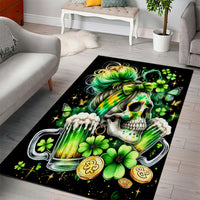 Irish Skull Area Rug Drink Up Bitches - Wonder Print Shop