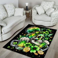 Irish Skull Area Rug Drink Up Bitches - Wonder Print Shop