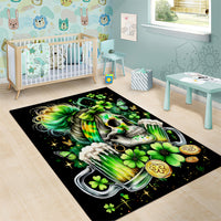 Irish Skull Area Rug Drink Up Bitches - Wonder Print Shop