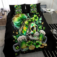 Irish Skull Bedding Set Drink Up Bitches - Wonder Print Shop