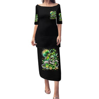 Irish Skull Family Matching Puletasi and Hawaiian Shirt Drink Up Bitches - Wonder Print Shop