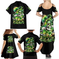 Irish Skull Family Matching Summer Maxi Dress and Hawaiian Shirt Drink Up Bitches - Wonder Print Shop