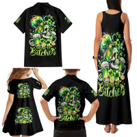 Irish Skull Family Matching Tank Maxi Dress and Hawaiian Shirt Drink Up Bitches - Wonder Print Shop