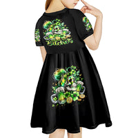 Irish Skull Kid Short Sleeve Dress Drink Up Bitches - Wonder Print Shop