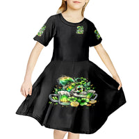 Irish Skull Kid Short Sleeve Dress Drink Up Bitches - Wonder Print Shop