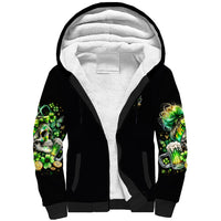 Irish Skull Sherpa Hoodie Drink Up Bitches - Wonder Print Shop