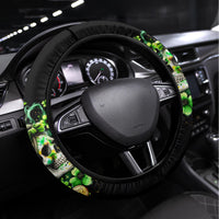 Irish Skull Steering Wheel Cover Drink Up Bitches - Wonder Print Shop