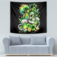 Irish Skull Tapestry Drink Up Bitches - Wonder Print Shop