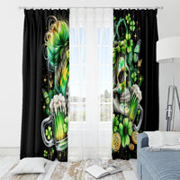 Irish Skull Window Curtain Drink Up Bitches - Wonder Print Shop