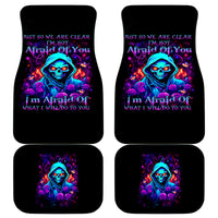 Rose Skull Car Mats Just So We Are Clear I'm Not Afraid Of You - Wonder Print Shop