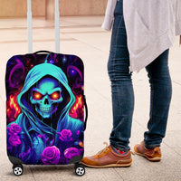 Rose Skull Luggage Cover Just So We Are Clear I'm Not Afraid Of You - Wonder Print Shop