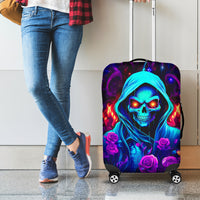 Rose Skull Luggage Cover Just So We Are Clear I'm Not Afraid Of You - Wonder Print Shop