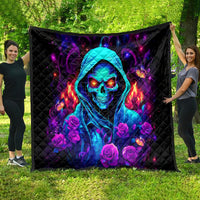 Rose Skull Quilt Just So We Are Clear I'm Not Afraid Of You - Wonder Print Shop