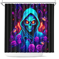 Rose Skull Shower Curtain Just So We Are Clear I'm Not Afraid Of You