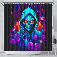 Rose Skull Shower Curtain Just So We Are Clear I'm Not Afraid Of You