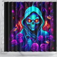 Rose Skull Shower Curtain Just So We Are Clear I'm Not Afraid Of You
