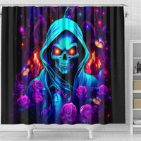 Rose Skull Shower Curtain Just So We Are Clear I'm Not Afraid Of You