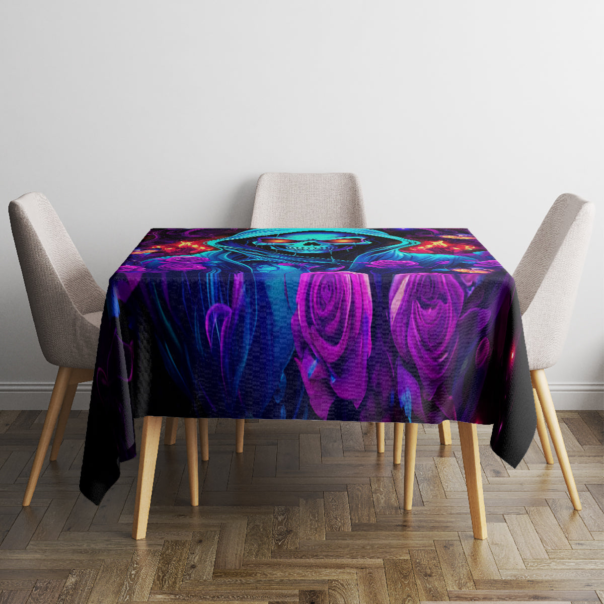 Rose Skull Tablecloth Just So We Are Clear I'm Not Afraid Of You - Wonder Print Shop