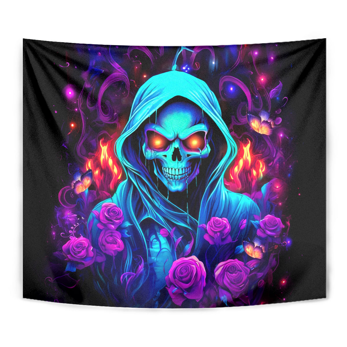 Rose Skull Tapestry Just So We Are Clear I'm Not Afraid Of You - Wonder Print Shop