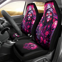 Rose Skull Car Seat Cover Stuck Between IDK IDC And IDGAF - Wonder Print Shop