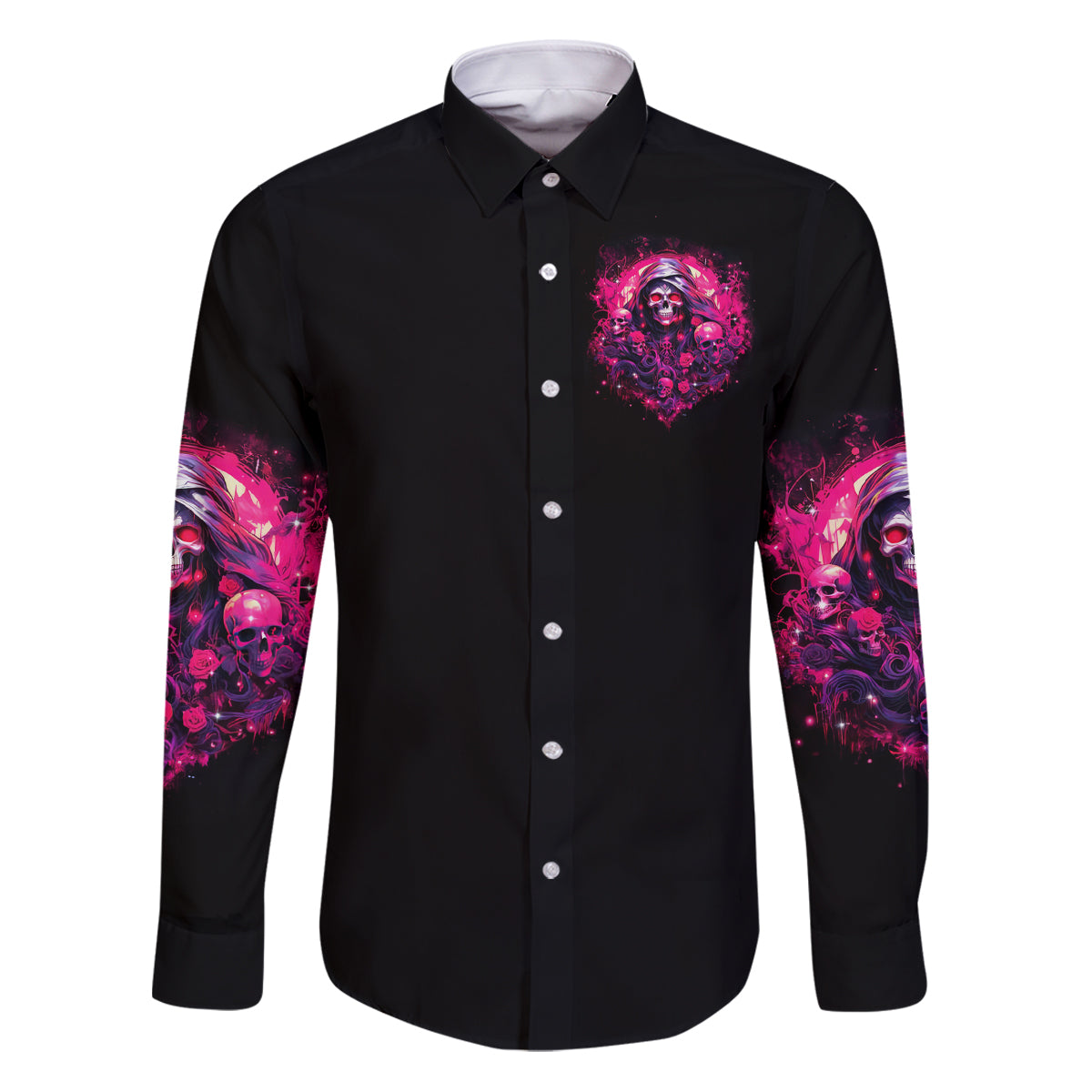 Rose Skull Family Matching Puletasi and Hawaiian Shirt Stuck Between IDK IDC And IDGAF - Wonder Print Shop