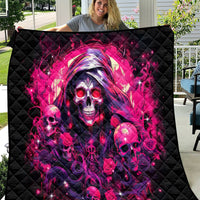 Rose Skull Quilt Stuck Between IDK IDC And IDGAF - Wonder Print Shop