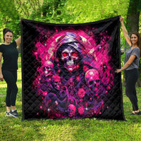 Rose Skull Quilt Stuck Between IDK IDC And IDGAF - Wonder Print Shop