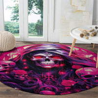 Rose Skull Round Carpet Stuck Between IDK IDC And IDGAF