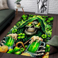 Irish Skull Area Rug The Devil Whispered To Me I'm Coming For You - Wonder Print Shop