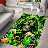 Irish Skull Area Rug The Devil Whispered To Me I'm Coming For You - Wonder Print Shop