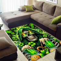 Irish Skull Area Rug The Devil Whispered To Me I'm Coming For You - Wonder Print Shop