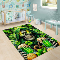 Irish Skull Area Rug The Devil Whispered To Me I'm Coming For You - Wonder Print Shop