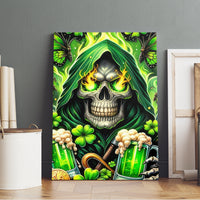 Irish Skull Canvas Wall Art The Devil Whispered To Me I'm Coming For You - Wonder Print Shop
