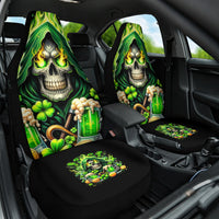 Irish Skull Car Seat Cover The Devil Whispered To Me I'm Coming For You - Wonder Print Shop