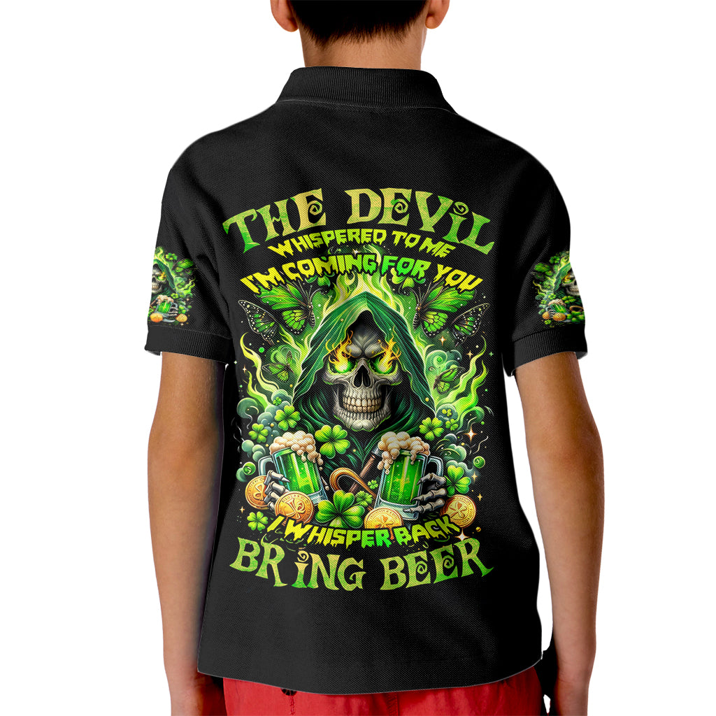 Irish Skull Kid Polo Shirt The Devil Whispered To Me I'm Coming For You - Wonder Print Shop