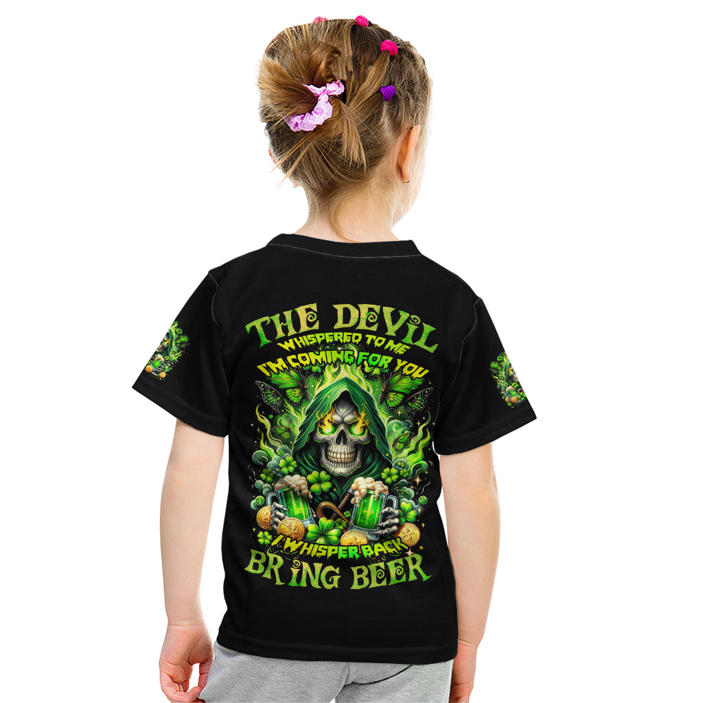 Irish Skull Kid T Shirt The Devil Whispered To Me I'm Coming For You - Wonder Print Shop
