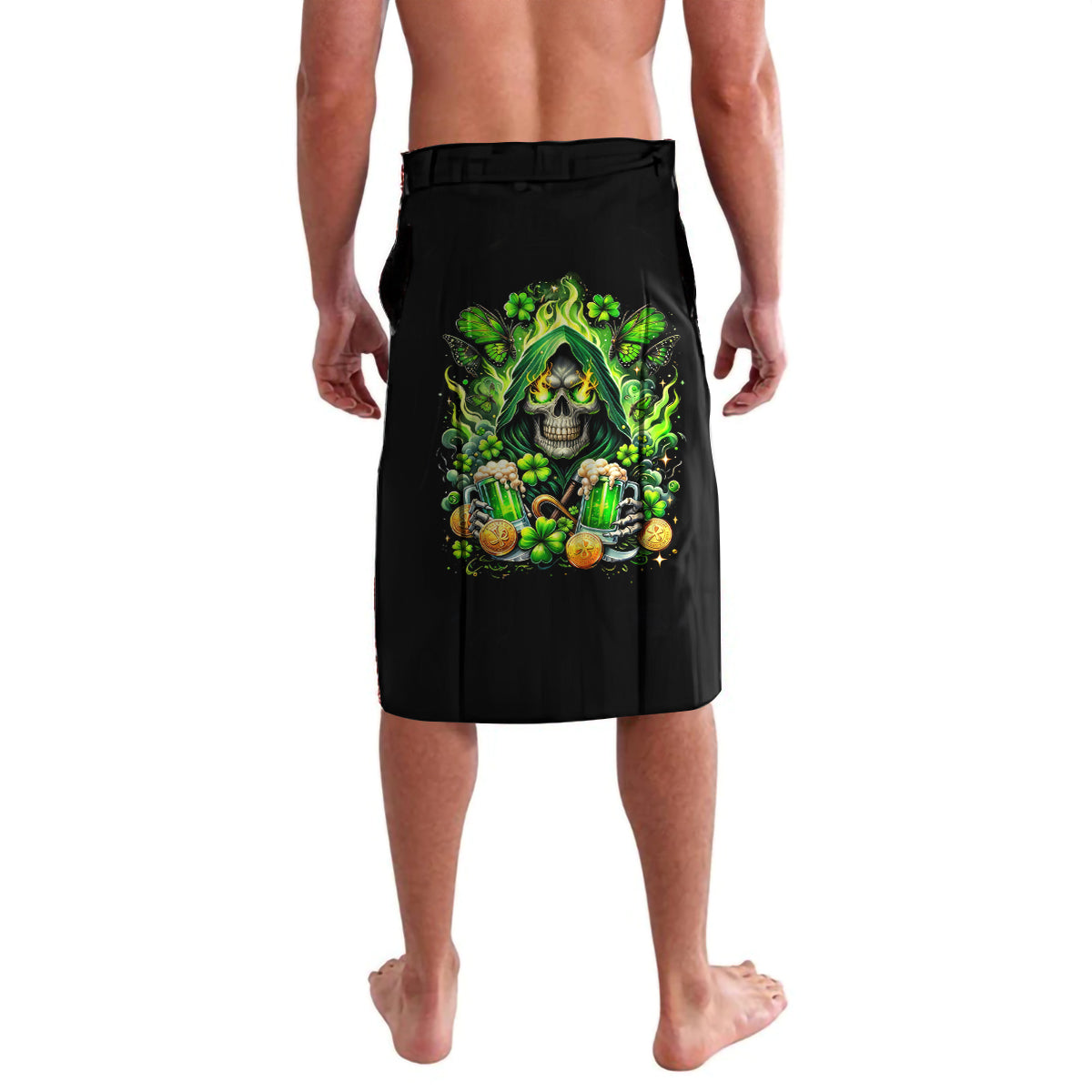 Irish Skull Lavalava The Devil Whispered To Me I'm Coming For You - Wonder Print Shop