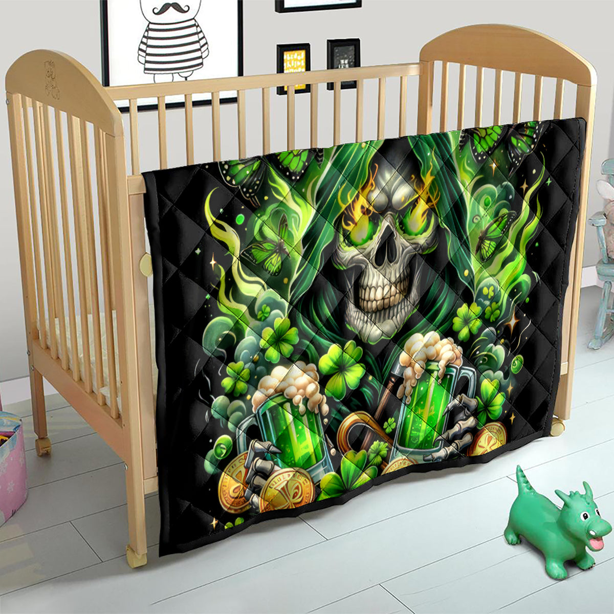 Irish Skull Quilt The Devil Whispered To Me I'm Coming For You - Wonder Print Shop