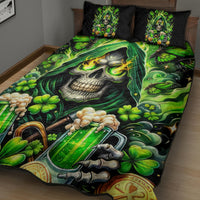Irish Skull Quilt Bed Set The Devil Whispered To Me I'm Coming For You - Wonder Print Shop