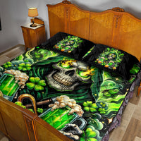 Irish Skull Quilt Bed Set The Devil Whispered To Me I'm Coming For You - Wonder Print Shop
