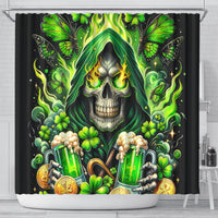 Irish Skull Shower Curtain The Devil Whispered To Me I'm Coming For You