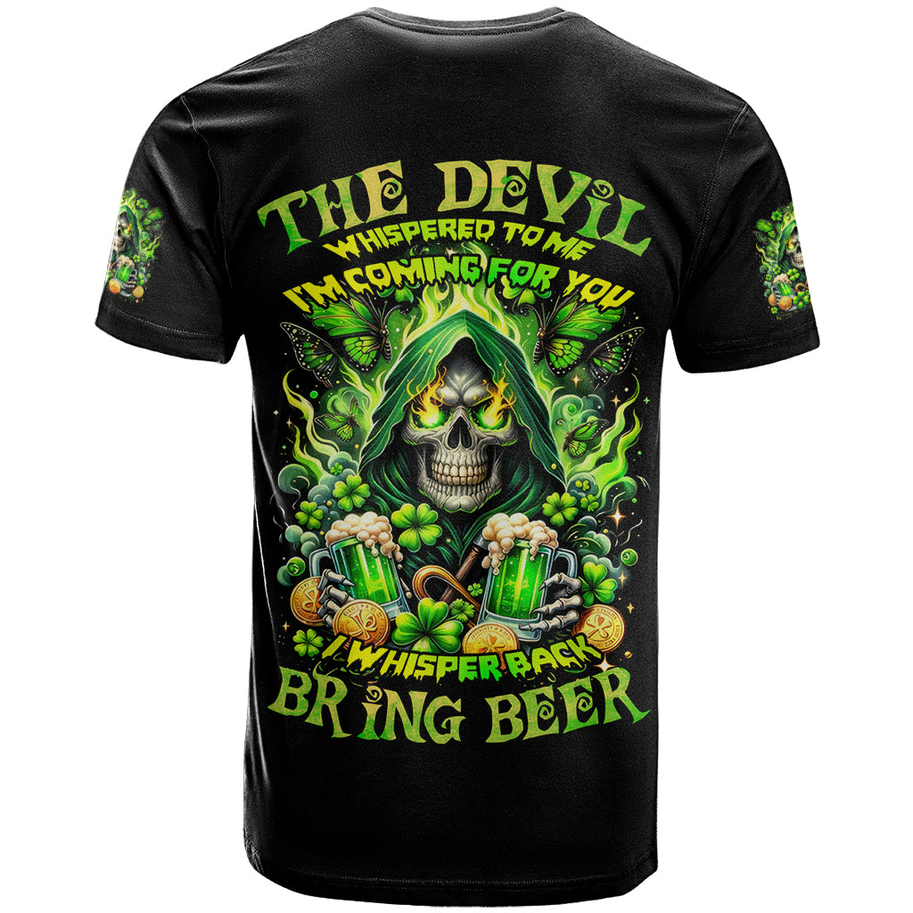 Irish Skull T Shirt The Devil Whispered To Me I'm Coming For You - Wonder Print Shop