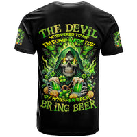 Irish Skull T Shirt The Devil Whispered To Me I'm Coming For You - Wonder Print Shop