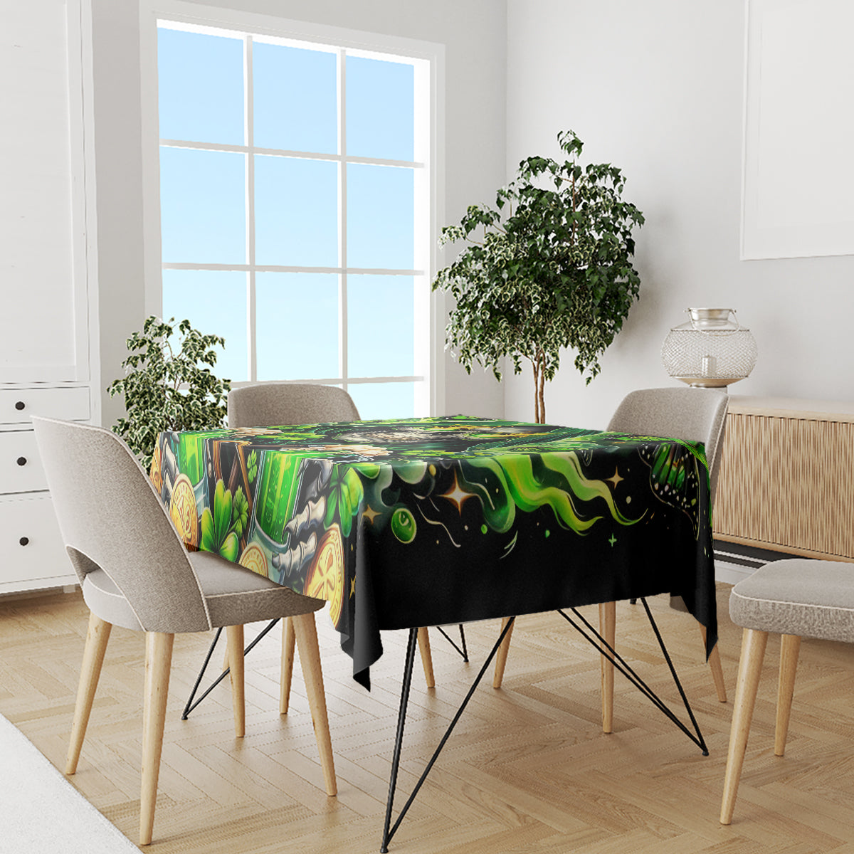 Irish Skull Tablecloth The Devil Whispered To Me I'm Coming For You - Wonder Print Shop
