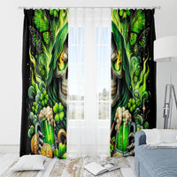 Irish Skull Window Curtain The Devil Whispered To Me I'm Coming For You - Wonder Print Shop