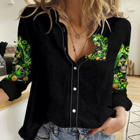 Irish Skull Women Casual Shirt The Devil Whispered To Me I'm Coming For You - Wonder Print Shop