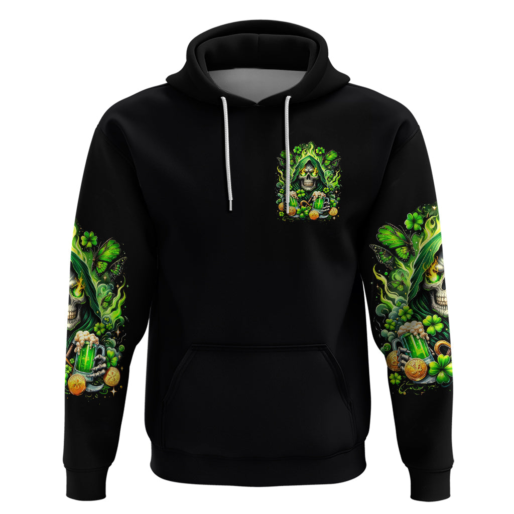 Irish Skull Zip Hoodie The Devil Whispered To Me I'm Coming For You - Wonder Print Shop