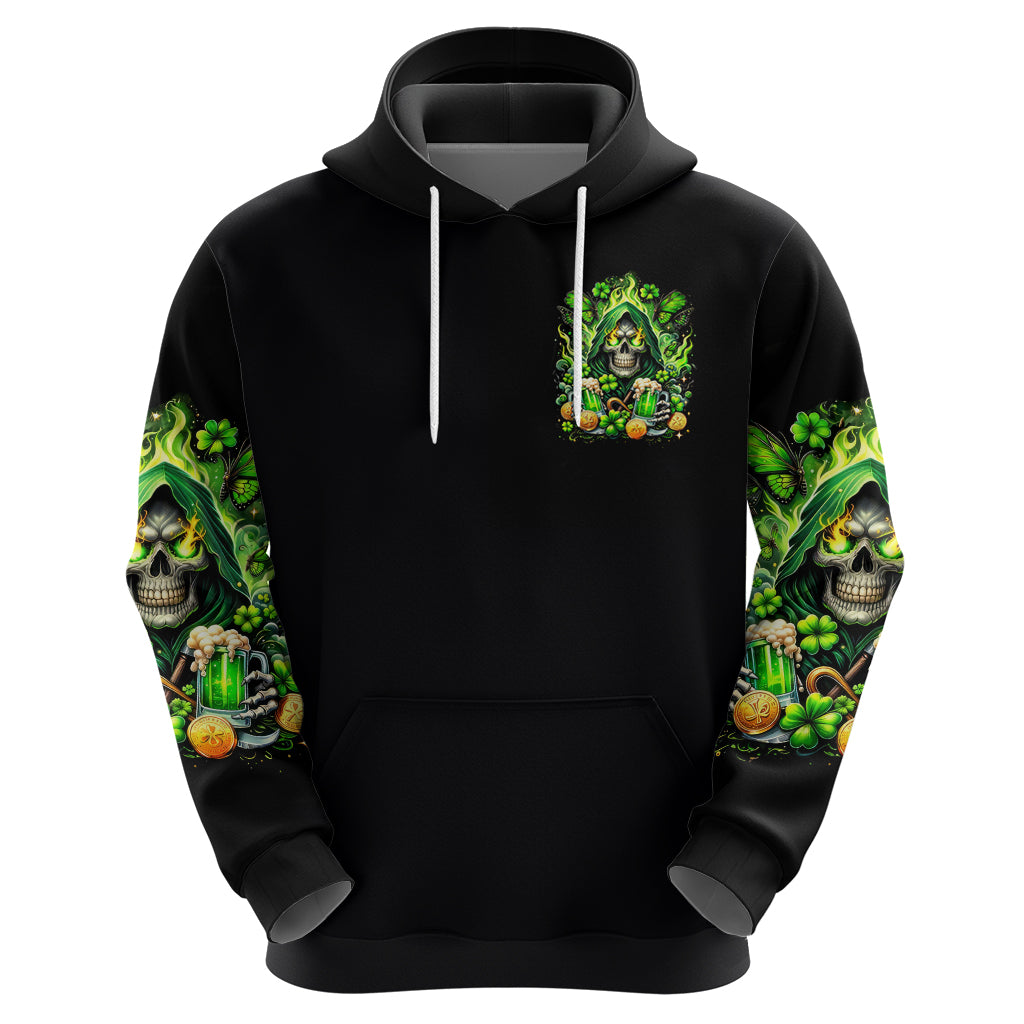 Irish Skull Zip Hoodie The Devil Whispered To Me I'm Coming For You - Wonder Print Shop