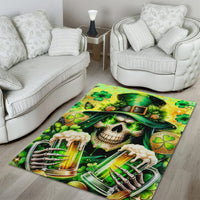 Irish Skull Area Rug The Devil Whispered To Me I'm Coming For You - Wonder Print Shop
