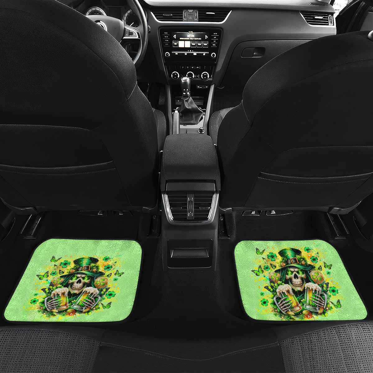 Irish Skull Car Mats The Devil Whispered To Me I'm Coming For You - Wonder Print Shop
